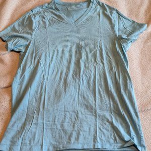 Club Monaco Light Blue V Neck Tshirt